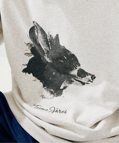 417 EDIFICE SELECT（フォーワンセブンエディフィスセレクト）の「【Teemu Jarvi / テームヤルヴィ】別注DOGスウェットTENDER（スウェット・メンズ・チャコールグレー・MEDIUM/LARGE）」の2枚目の写真