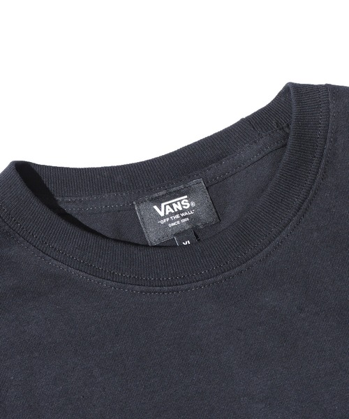 VANS（バンズ）の「VANS/ヴァンズ M TRIANGLE LOGO LS TEE トライアングルロンT（Tシャツ/カットソー・メンズ・ホワイト/ブラック/ベージュ・M/L/XL）」の4枚目の写真