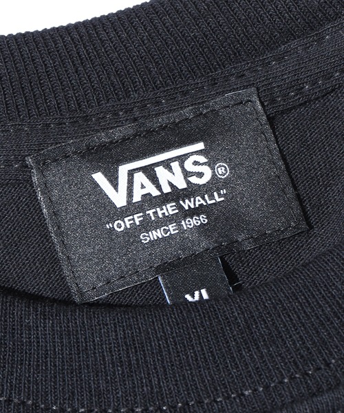 VANS（バンズ）の「VANS/ヴァンズ M TRIANGLE LOGO LS TEE トライアングルロンT（Tシャツ/カットソー・メンズ・ホワイト/ブラック/ベージュ・M/L/XL）」の5枚目の写真