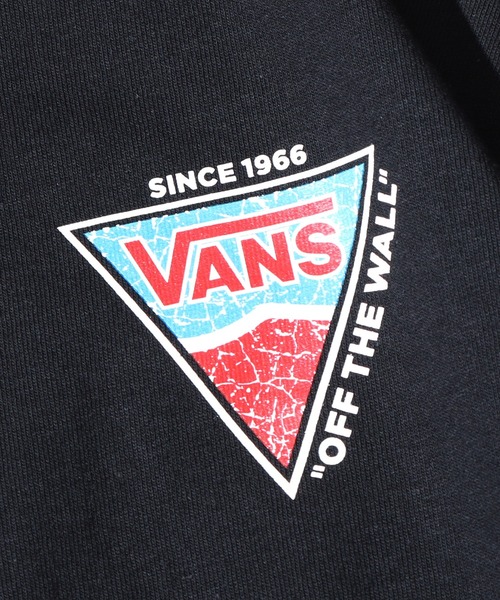 VANS（バンズ）の「VANS/ヴァンズ M TRIANGLE LOGO LS TEE トライアングルロンT（Tシャツ/カットソー・メンズ・ホワイト/ブラック/ベージュ・M/L/XL）」の6枚目の写真