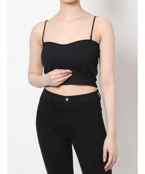 MURUA（ムルーア）の「2WAYリブキャミソール（キャミソール・レディース・ブラック/ブラウン/アイボリー・FREE）」の13枚目の写真