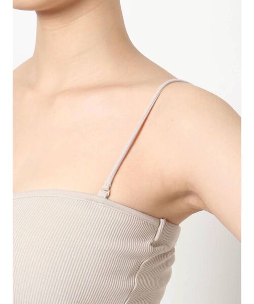 MURUA（ムルーア）の「2WAYリブキャミソール（キャミソール・レディース・ブラック/ブラウン/アイボリー・FREE）」の8枚目の写真