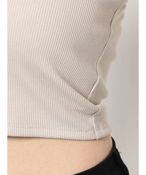 MURUA（ムルーア）の「2WAYリブキャミソール（キャミソール・レディース・ブラック/ブラウン/アイボリー・FREE）」の7枚目の写真