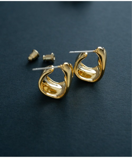 Meach.（ミーチ）の「【Meach.】シルバー925メタルピアス/ラウンド/Cフック/ゴールド/シルバー（ピアス（両耳用）・レディース・A/B/C/D/F/E/H/G・FREE）」の18枚目の写真