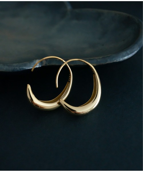 Meach.（ミーチ）の「【Meach.】シルバー925メタルピアス/ラウンド/Cフック/ゴールド/シルバー（ピアス（両耳用）・レディース・A/B/C/D/F/E/H/G・FREE）」の22枚目の写真