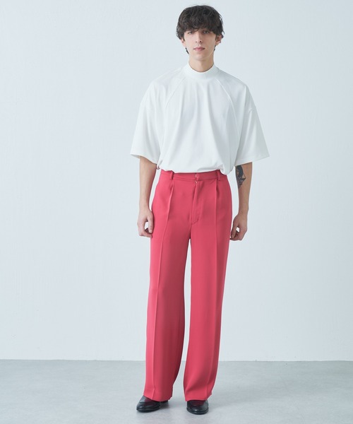 Lui's(ルイス)の「シルキーリブモックネックカットソー(Tシャツ/カットソー・メンズ・ホワイト/ライトグレー/ブラック・FREE)」の7枚目の写真