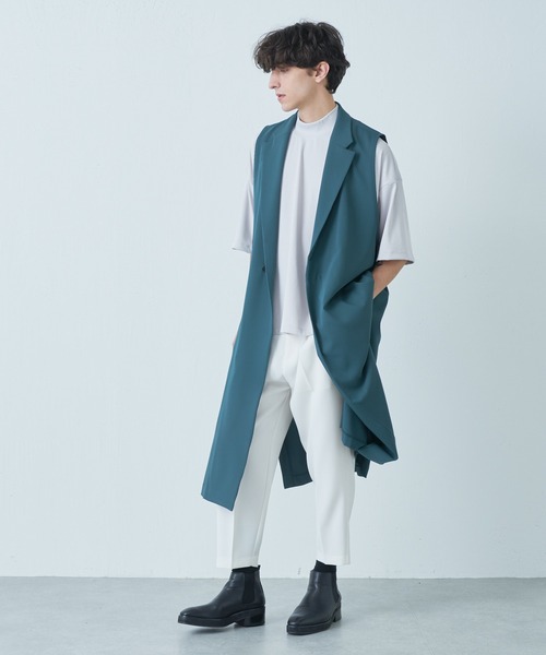 Lui's(ルイス)の「シルキーリブモックネックカットソー(Tシャツ/カットソー・メンズ・ホワイト/ライトグレー/ブラック・FREE)」の17枚目の写真