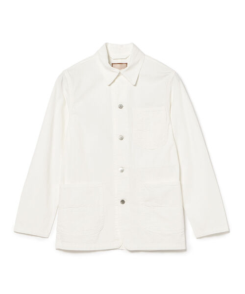 FOLLOW(フォロー)の「FOLLOW × Brilla per il gusto / 別注 デニム カバーオール(ブルゾン・メンズ・ホワイト/インディゴブルー・SMALL/MEDIUM/LARGE/X-LARGE)」の9枚目の写真