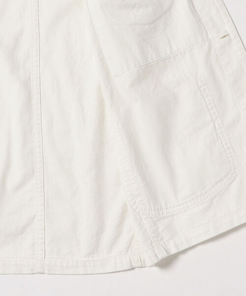 FOLLOW(フォロー)の「FOLLOW × Brilla per il gusto / 別注 デニム カバーオール(ブルゾン・メンズ・ホワイト/インディゴブルー・SMALL/MEDIUM/LARGE/X-LARGE)」の10枚目の写真