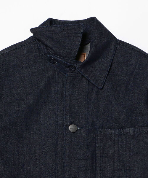 FOLLOW(フォロー)の「FOLLOW × Brilla per il gusto / 別注 デニム カバーオール(ブルゾン・メンズ・ホワイト/インディゴブルー・SMALL/MEDIUM/LARGE/X-LARGE)」の14枚目の写真