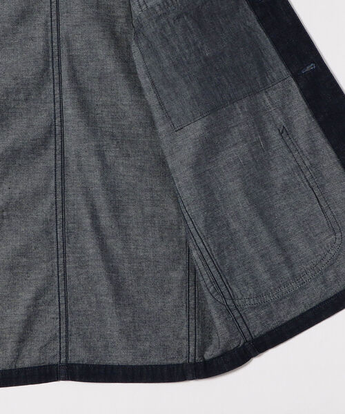 FOLLOW(フォロー)の「FOLLOW × Brilla per il gusto / 別注 デニム カバーオール(ブルゾン・メンズ・ホワイト/インディゴブルー・SMALL/MEDIUM/LARGE/X-LARGE)」の16枚目の写真