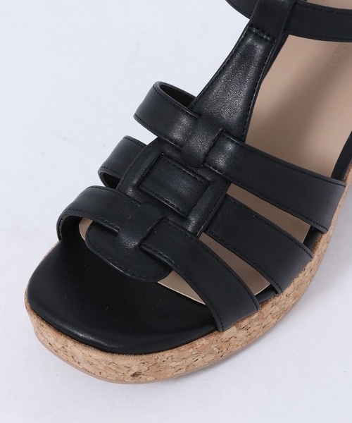 mysty woman(ミスティウーマン)の「厚底グルカサンダル 279749(サンダル・レディース・ブラック/キャメル・MEDIUM/LARGE)」の9枚目の写真