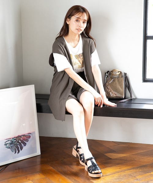 mysty woman(ミスティウーマン)の「厚底グルカサンダル 279749(サンダル・レディース・ブラック/キャメル・MEDIUM/LARGE)」の16枚目の写真