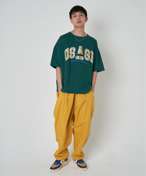 JACKROSE(ジャックローズ)の「JE-チェック.アップリケ・ロゴーSSTEE(Tシャツ/カットソー・メンズ・ホワイト/パープル/グリーン/マスタード・M/L)」の22枚目の写真