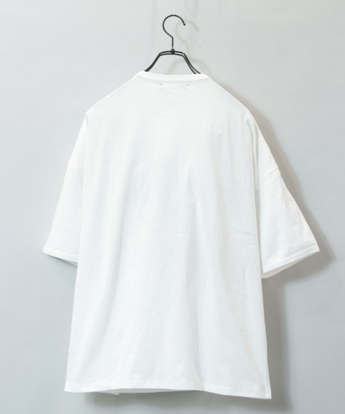 JACKROSE(ジャックローズ)の「JE-チェック.アップリケ・ロゴーSSTEE(Tシャツ/カットソー・メンズ・ホワイト/パープル/グリーン/マスタード・M/L)」の6枚目の写真