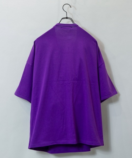 JACKROSE(ジャックローズ)の「JE-チェック.アップリケ・ロゴーSSTEE(Tシャツ/カットソー・メンズ・ホワイト/パープル/グリーン/マスタード・M/L)」の10枚目の写真