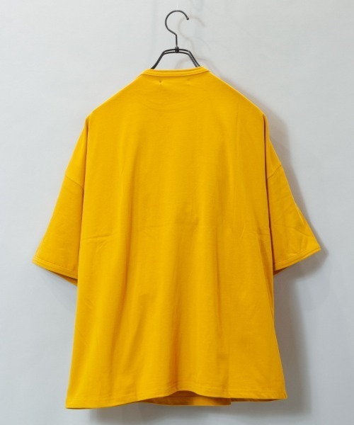 JACKROSE(ジャックローズ)の「JE-チェック.アップリケ・ロゴーSSTEE(Tシャツ/カットソー・メンズ・ホワイト/パープル/グリーン/マスタード・M/L)」の12枚目の写真