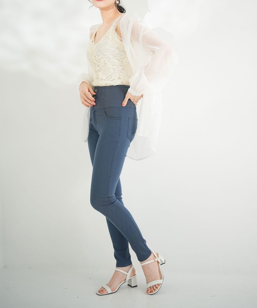 夢展望（ユメテンボウ）の「超絶激ストレッチハイウエストスキニー（その他パンツ・レディース・インディゴブルー/カーキ/ブラック/ホワイト/モカ・XX-LARGE/X-LARGE/SMALL/LARGE/MEDIUM/X-SMALL）」の14枚目の写真