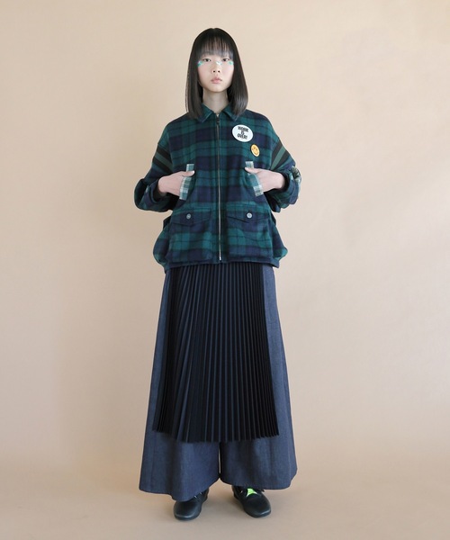 bedsidedrama(ベットサイドドラマ)の「Mulch Pocket Short Coat(ブルゾン・レディース・ネイビー/ブラウン・1/2)」の6枚目の写真
