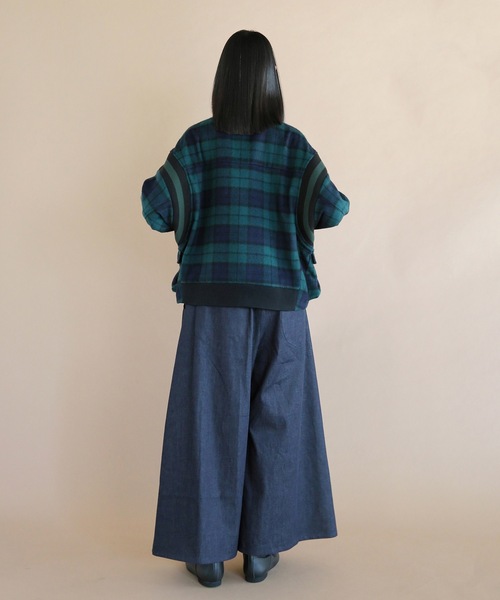 bedsidedrama(ベットサイドドラマ)の「Mulch Pocket Short Coat(ブルゾン・レディース・ネイビー/ブラウン・1/2)」の8枚目の写真