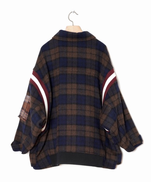 bedsidedrama(ベットサイドドラマ)の「Mulch Pocket Short Coat(ブルゾン・レディース・ネイビー/ブラウン・1/2)」の10枚目の写真