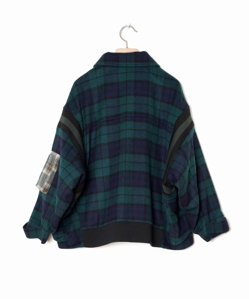 bedsidedrama(ベットサイドドラマ)の「Mulch Pocket Short Coat(ブルゾン・レディース・ネイビー/ブラウン・1/2)」の12枚目の写真
