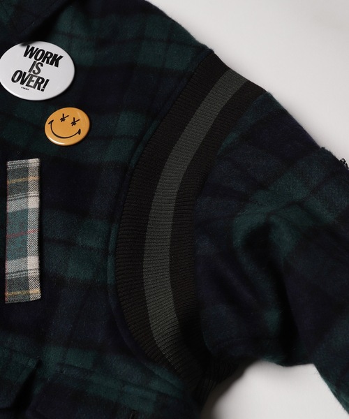 bedsidedrama(ベットサイドドラマ)の「Mulch Pocket Short Coat(ブルゾン・レディース・ネイビー/ブラウン・1/2)」の15枚目の写真