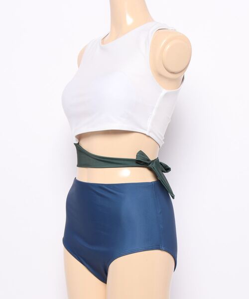 Dita(ディータ)の「ウエストリボンハイウエストスウィムウェア(水着・レディース・ホワイト・M/L/XL)」の20枚目の写真
