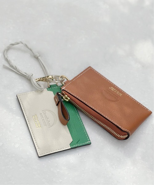 Spick & Span(スピックアンドスパン)の「≪追加≫【L'arcobaleno/ ラルコバレーノ】 別注 2SET ポーチ(ポーチ・レディース・グリーン/ベージュ系その他/ベージュ・FREE)」の1枚目の写真