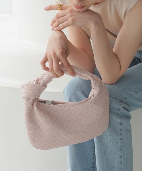 DONOBAN（ドノバン）の「ノットメッシュバッグ（ハンドバッグ・レディース・ホワイト/ブルー/ブラック/グリーン/ピンク/イエロー・F）」の6枚目の写真