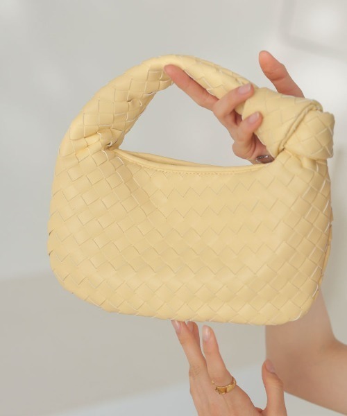 DONOBAN（ドノバン）の「ノットメッシュバッグ（ハンドバッグ・レディース・ホワイト/ブルー/ブラック/グリーン/ピンク/イエロー・F）」の5枚目の写真