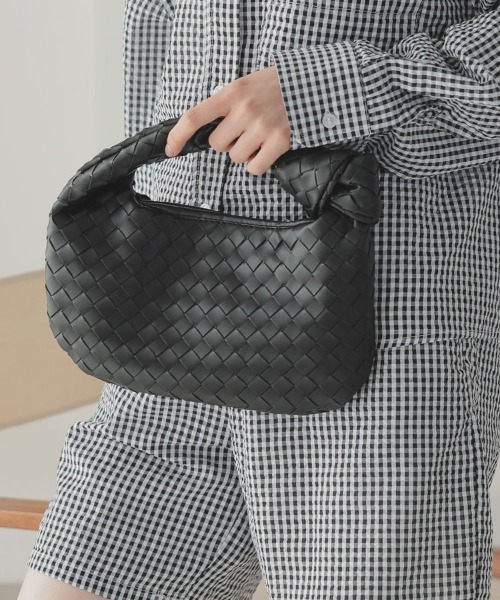 DONOBAN（ドノバン）の「ノットメッシュバッグ（ハンドバッグ・レディース・ホワイト/ブルー/ブラック/グリーン/ピンク/イエロー・F）」の3枚目の写真