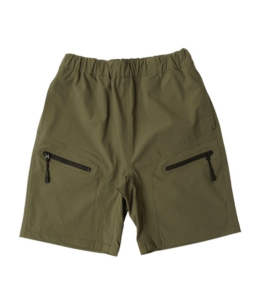 GLAZOS（グラソス）の「ナイロンリップストップ・ファスナーデザインショートパンツ（その他パンツ・キッズ・チャコールグレー/カーキ/ブルーグリーン・130cm/140cm/150cm/160cm/170cm）」の5枚目の写真