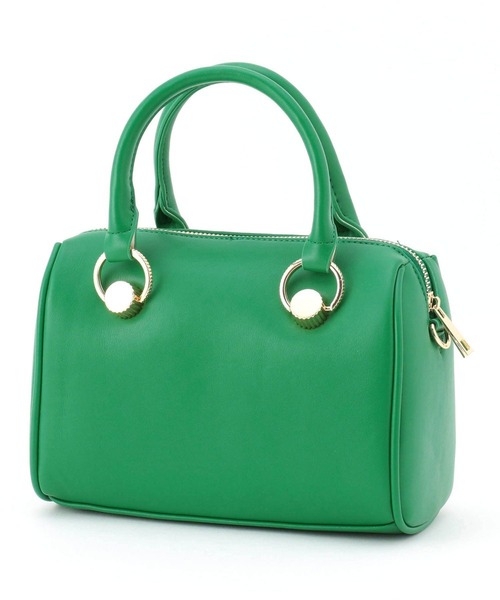 179/WG（イチナナキュウダブルジー）の「２WAYボストンバッグ（ボストンバッグ・レディース・ブラック/オフホワイト/グリーン・FREE）」の15枚目の写真