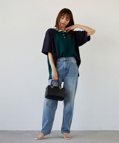 179/WG（イチナナキュウダブルジー）の「２WAYボストンバッグ（ボストンバッグ・レディース・ブラック/オフホワイト/グリーン・FREE）」の8枚目の写真