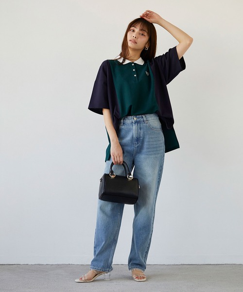 179/WG（イチナナキュウダブルジー）の「２WAYボストンバッグ（ボストンバッグ・レディース・ブラック/オフホワイト/グリーン・FREE）」の10枚目の写真