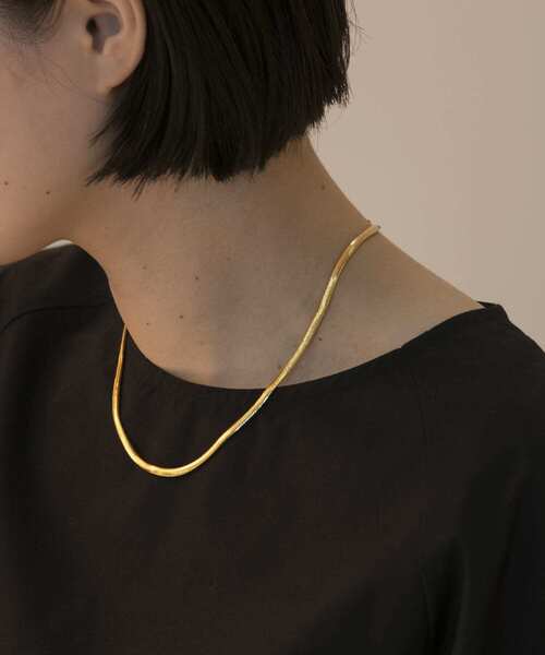 SHYLA（シャイラ）の「SHYLA　THICK SNAKE CHAIN（ネックレス・レディース・ゴールド・-）」の5枚目の写真