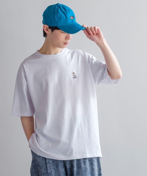 improves（インプローブス）の「USコットン くまスケーター刺しゅう 半袖Tシャツ（Tシャツ/カットソー・メンズ・ホワイト/ブラック/イエロー/グリーン・MEDIUM/LARGE）」の7枚目の写真
