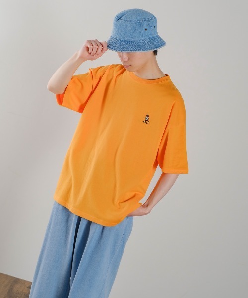 improves（インプローブス）の「USコットン くまスケーター刺しゅう 半袖Tシャツ（Tシャツ/カットソー・メンズ・ホワイト/ブラック/イエロー/グリーン・MEDIUM/LARGE）」の17枚目の写真