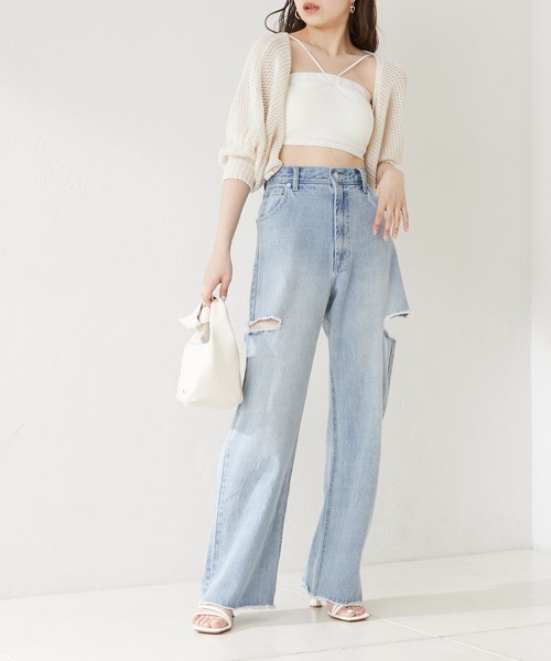 Chico（チコ）の「マルチウェイストラップチューブトップ（チューブトップ・レディース・ホワイト/ブラック/ミント/オートミール・FREE/X-SMALL）」の19枚目の写真