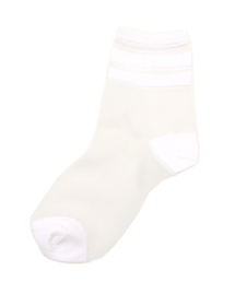 Ray BEAMS | Ray BEAMS / シースルーラインソックス(ソックス/靴下)