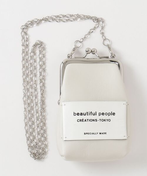 beautiful people(ビューティフルピープル)の「beautiful people mini clasp pouch 7245511960(ポーチ・レディース・グレー/ベージュ/ホワイト・FREE)」の9枚目の写真