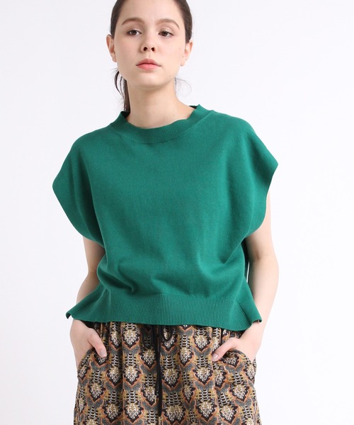 RNA-N（アールエヌエーエヌ）の「K2581 ショート丈コットンベスト（ベスト・レディース・ブラウン/グリーン/ブラック/ライトベージュ・MEDIUM）」の9枚目の写真