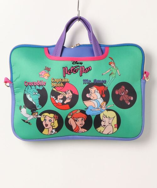 Disney(ディズニー)の「【 Disney NOSTALGICA 】 ノスタルジカ ディズニーキャラクタードキュメントポーチ(PC・タブレットケース・レディース・パープル/ライトピンク/グリーン/ブラック/ピンク・FREE)」の6枚目の写真