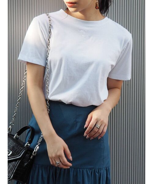 EVRIS（エヴリス）の「ワンポイントタイトT（Tシャツ/カットソー・レディース・ホワイト/ブラック/ブラウン・FREE）」の19枚目の写真