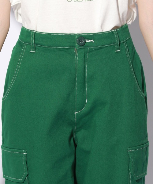 repipi armario（レピピ アルマリオ）の「ワイドストレッチカーゴパンツ（カーゴパンツ・キッズ・ブラック/ブラック系その他/グリーン系その他/ライトブルー/カーキ/ブラック系その他2/アイボリー・SMALL/MEDIUM/LARGE）」の18枚目の写真