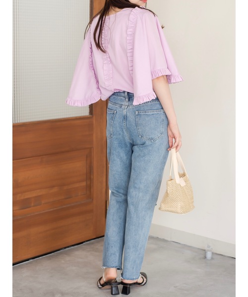 JUMELLE（ジュメロ）の「ケープフリルブラウス（シャツ/ブラウス・レディース・ホワイト/ピンク・FREE）」の17枚目の写真