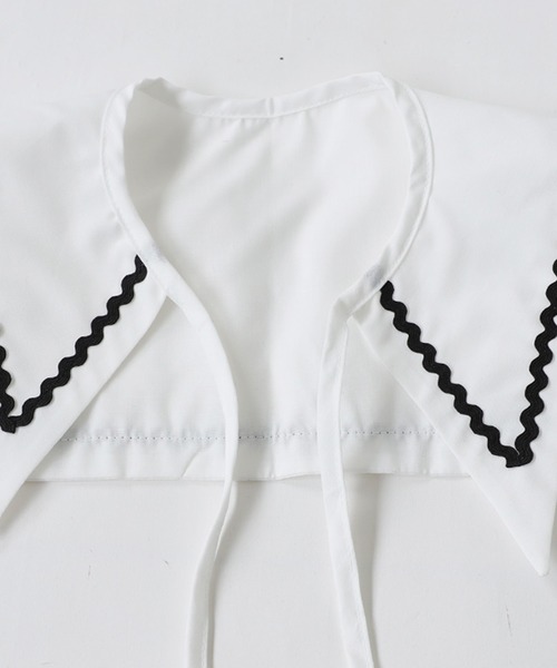 antiqua（アンティカ）の「ムード高まる。セーラーカラー付け襟（付け襟・キッズ・オフホワイト・FREE）」の11枚目の写真