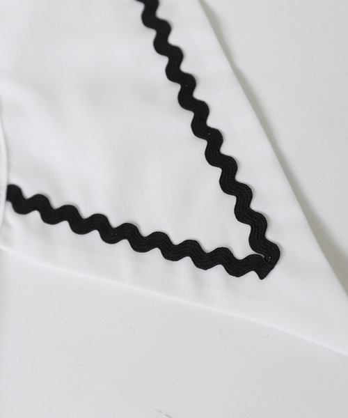 antiqua（アンティカ）の「ムード高まる。セーラーカラー付け襟（付け襟・キッズ・オフホワイト・FREE）」の12枚目の写真