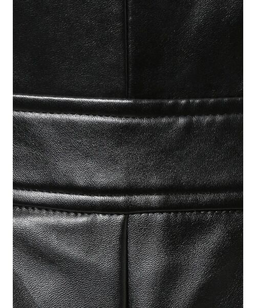 GYDA（ジェイダ）の「フェイクレザーロンパース（つなぎ/オールインワン・レディース・アイボリー/ブラック・FREE）」の21枚目の写真